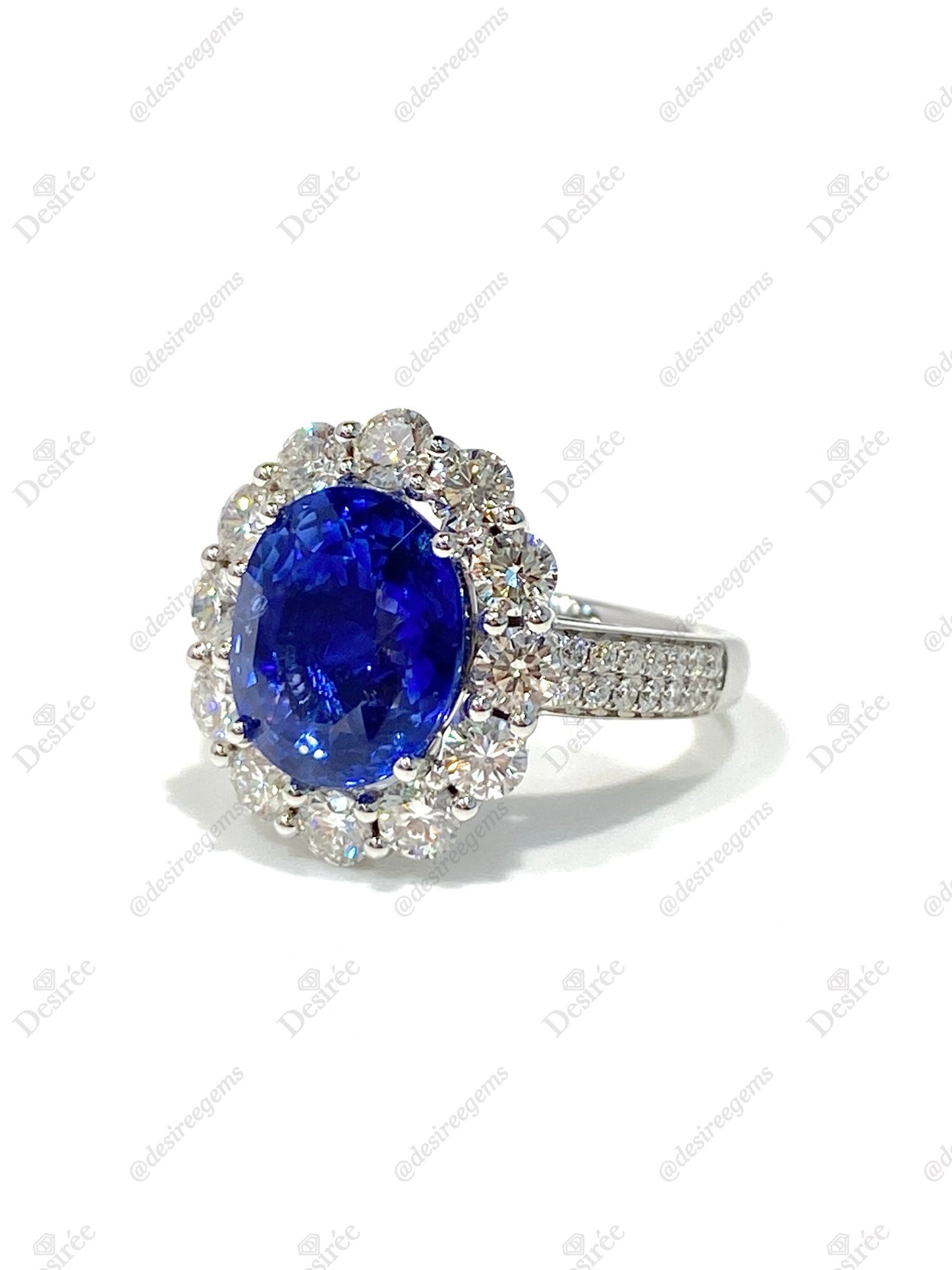 Natural Blue Sapphire Ring 4.80ct