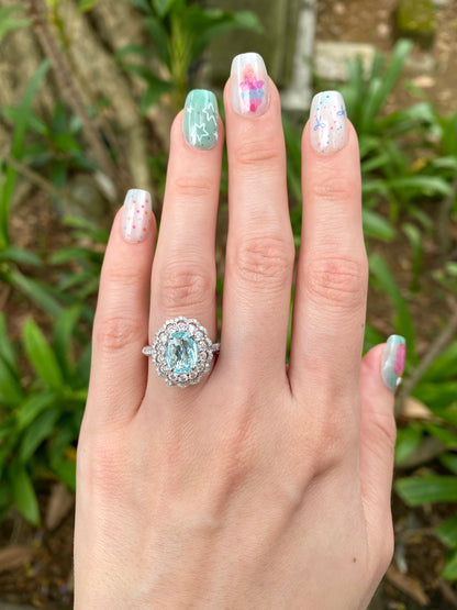Natural Paraiba Tourmaline 1.28ct Ring