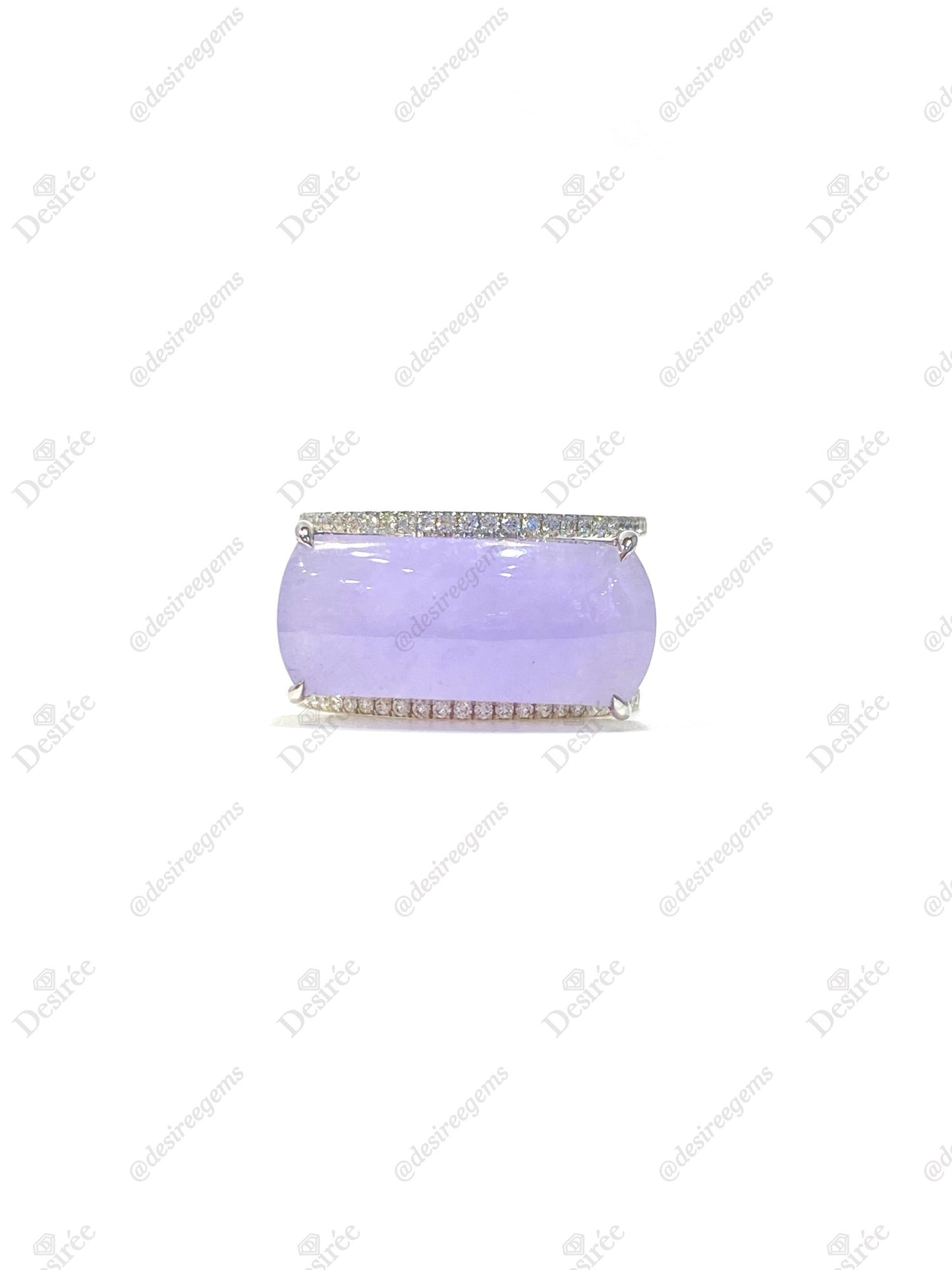 Natural Type A Lavender Jadeite Ring
