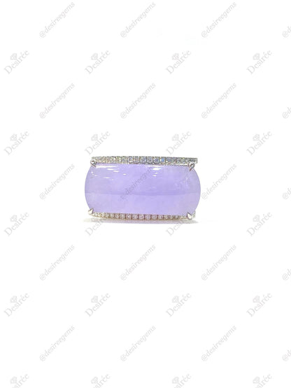 Natural Type A Lavender Jadeite Ring