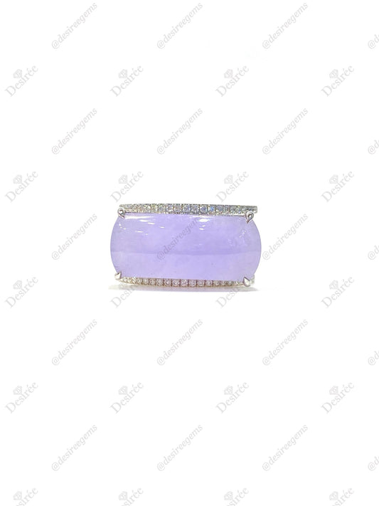 Natural Type A Lavender Jadeite Ring