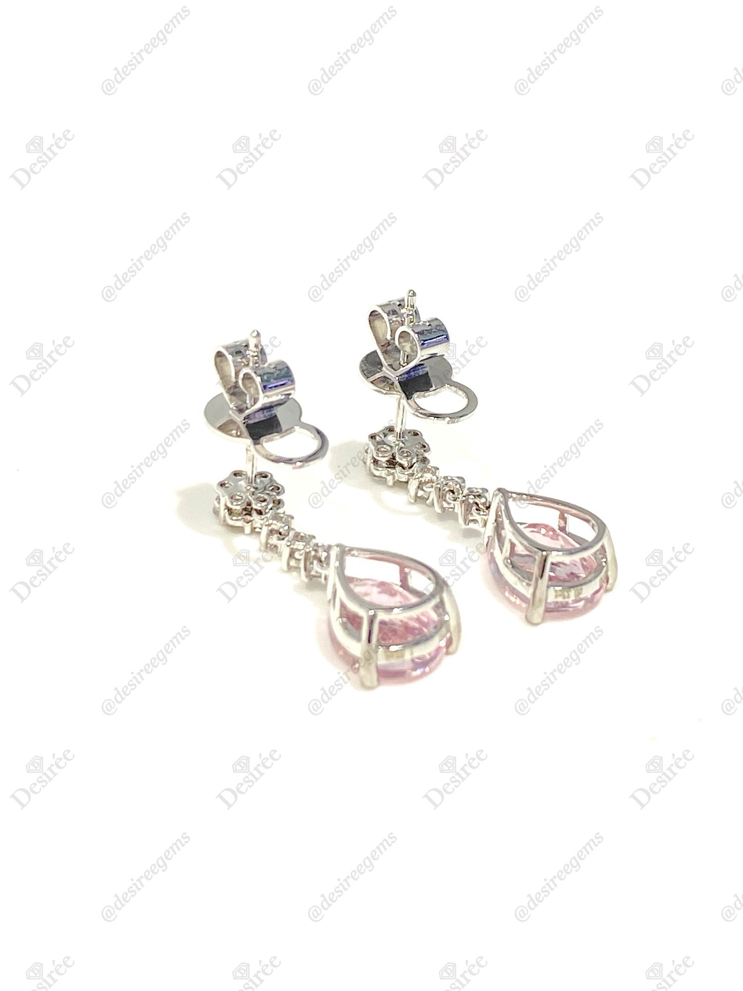 Natural Morganite 3.00ct Earrings