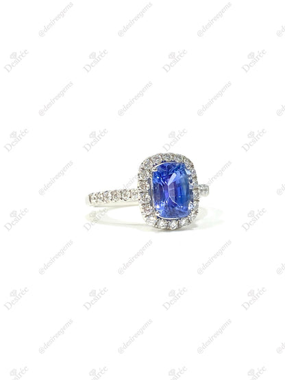 Natural Blue Sapphire Ring 2.13ct