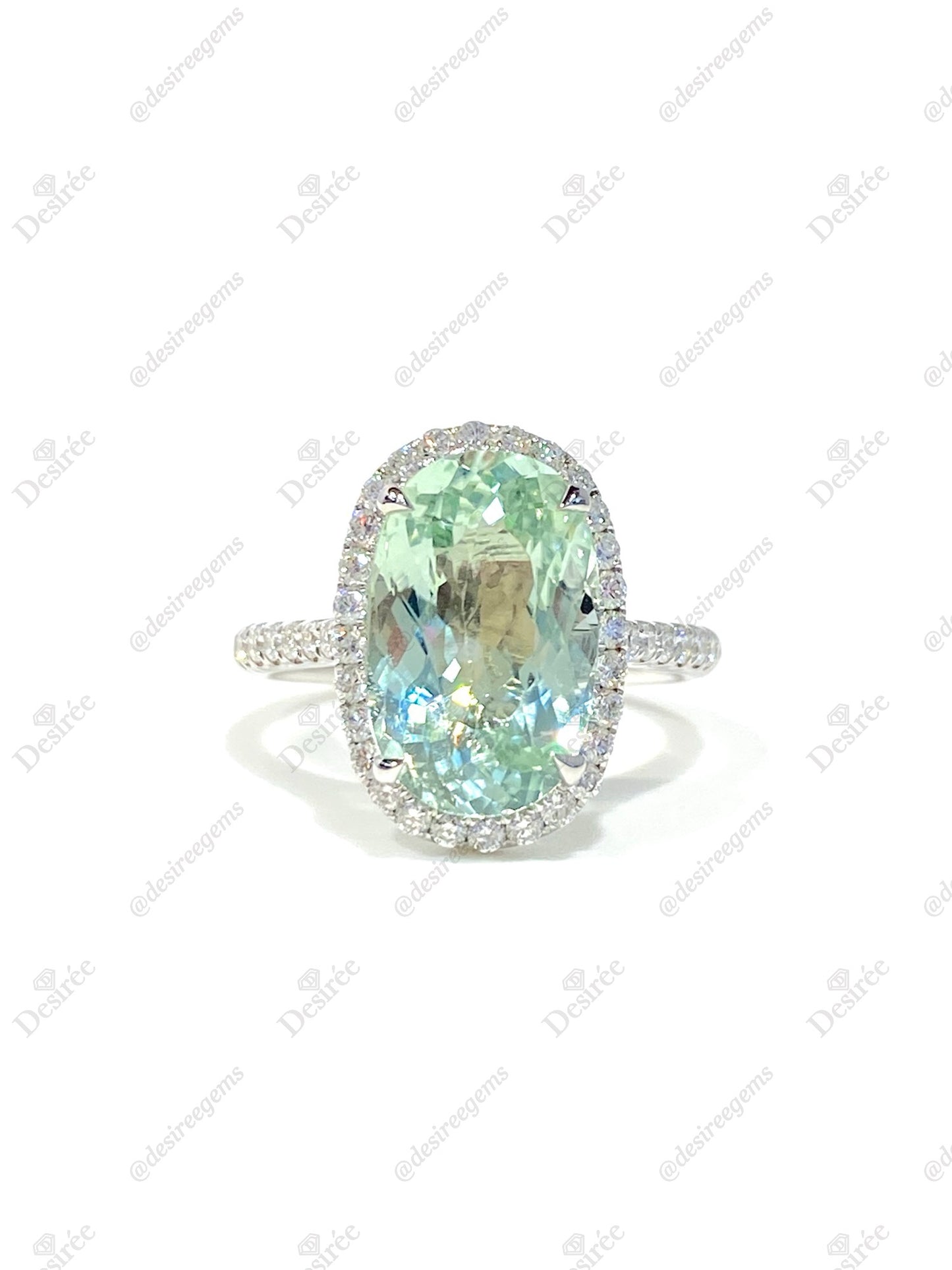 Natural Green Tourmaline 4.36ct Ring