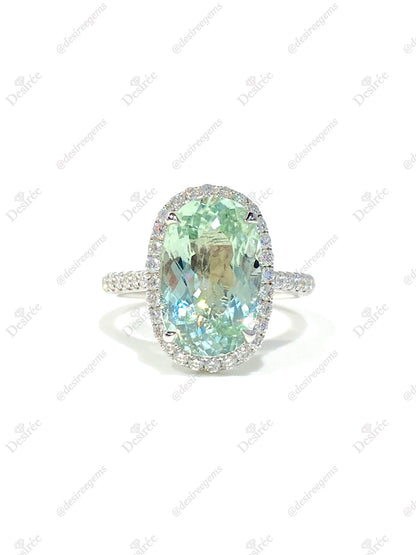 Natural Green Tourmaline 4.36ct Ring