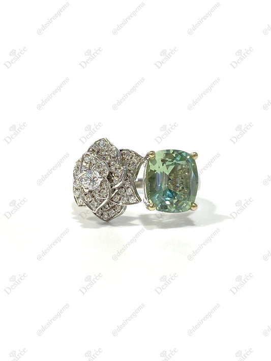Natural Green Tourmaline 2.35ct Ring