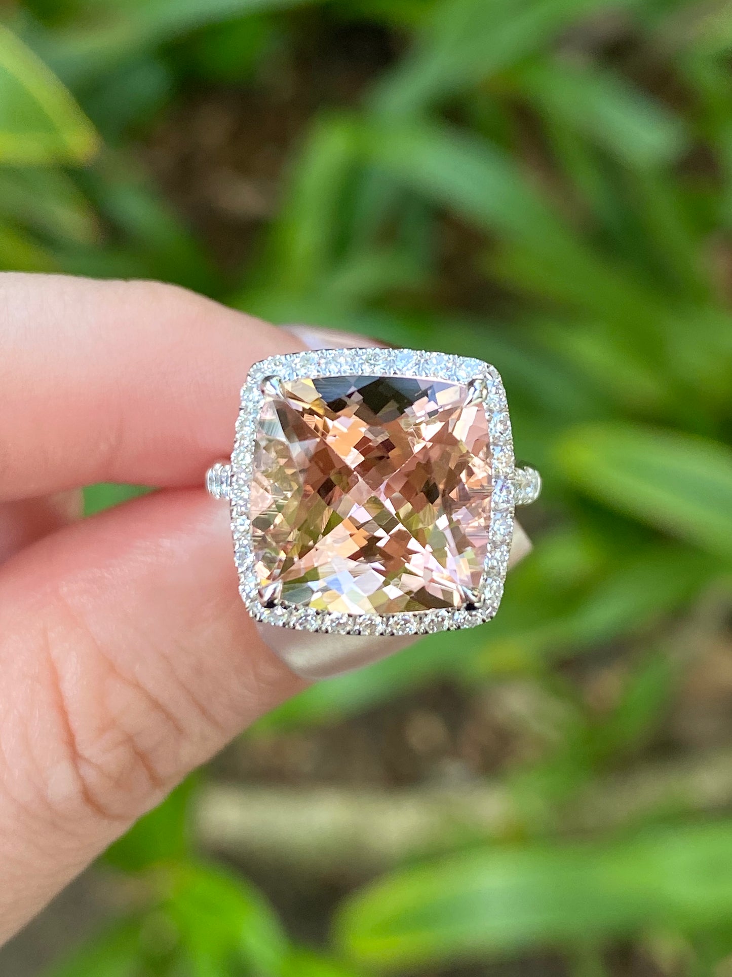Natural Morganite 7.89ct Ring