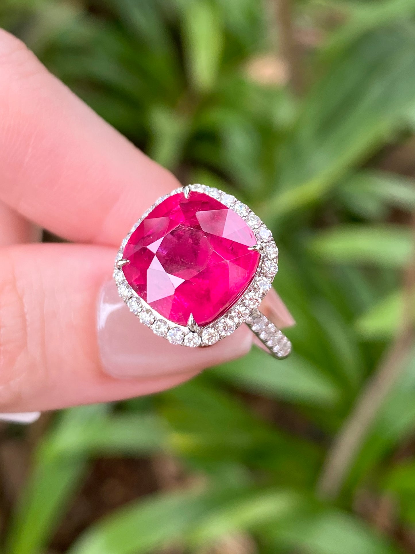 Natural Pink Tourmaline 8.64ct Ring