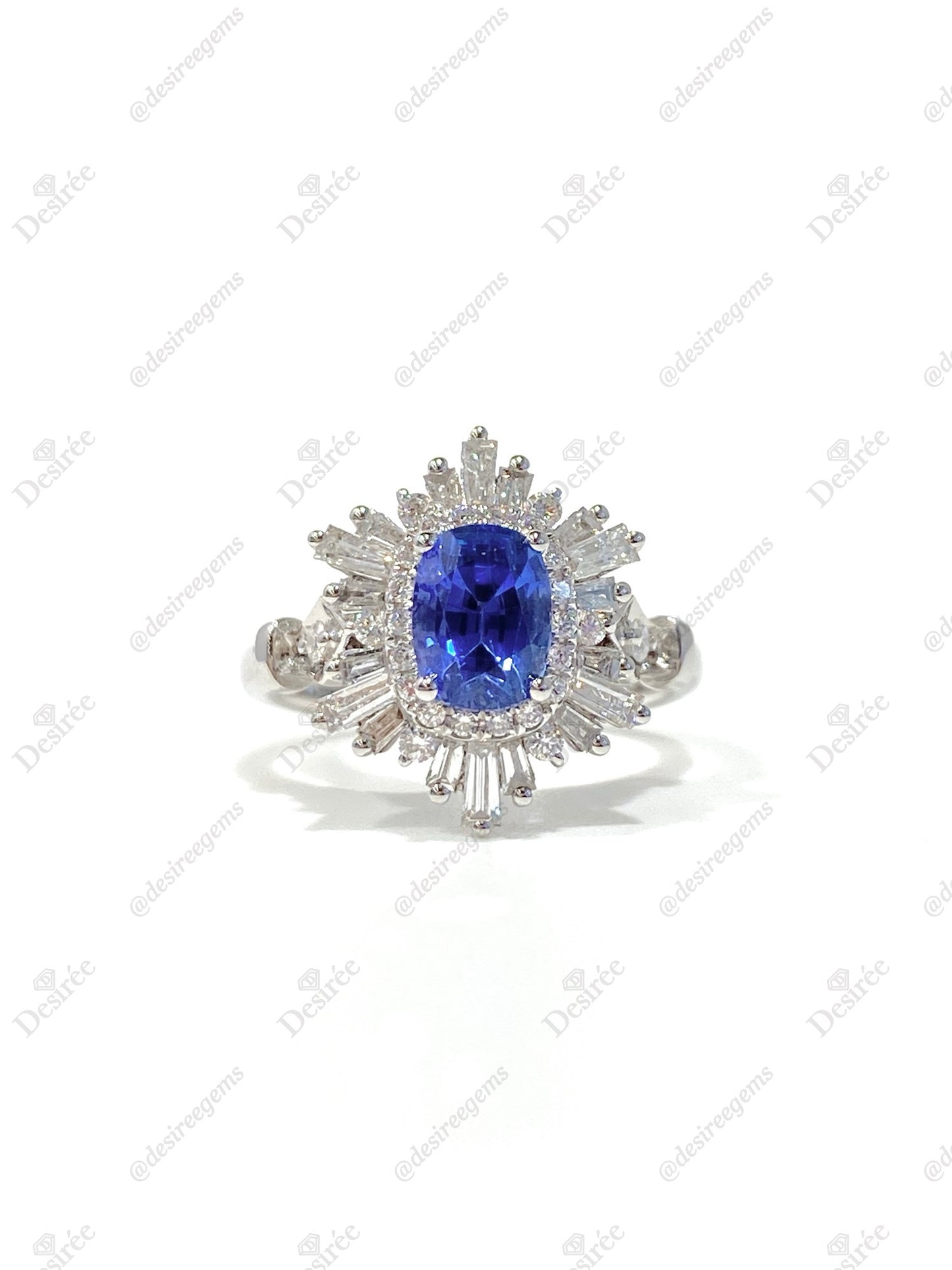 Natural Blue Sapphire 1.51ct Ring