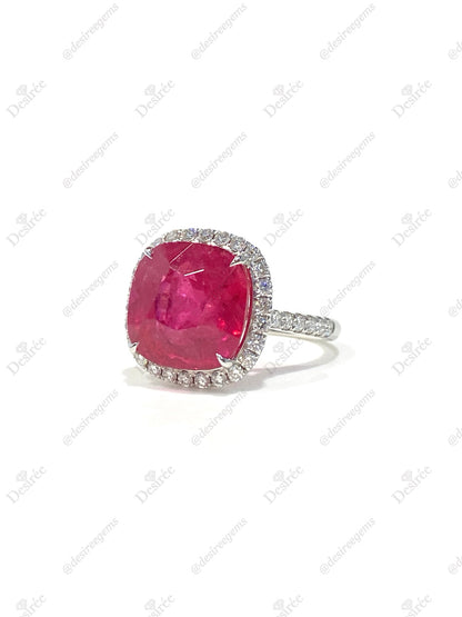 Natural Pink Tourmaline 8.64ct Ring