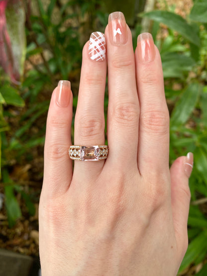 Natural Morganite 2.35ct Ring