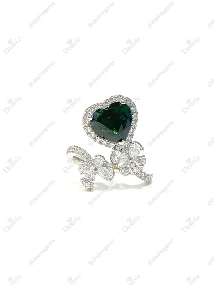 Natural Green Garnet Tsavorite 2.52ct Ring