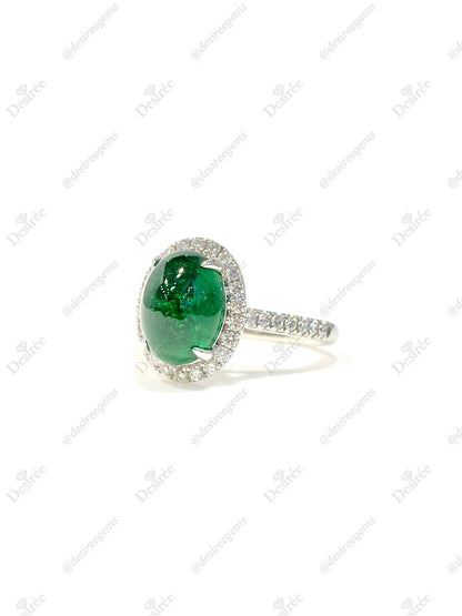 Natural Tsavorite Green Garnet 4.10ct Ring