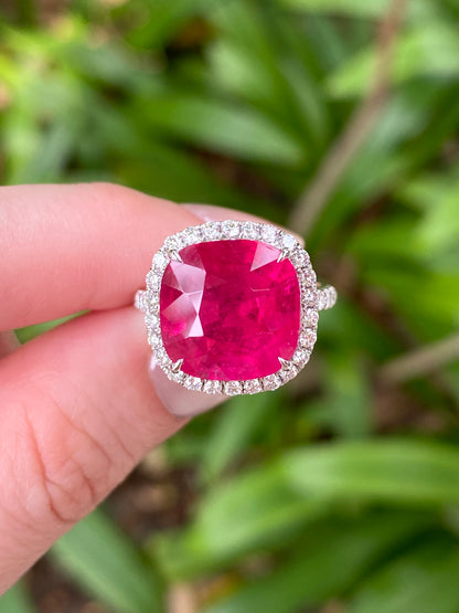 Natural Pink Tourmaline 8.64ct Ring
