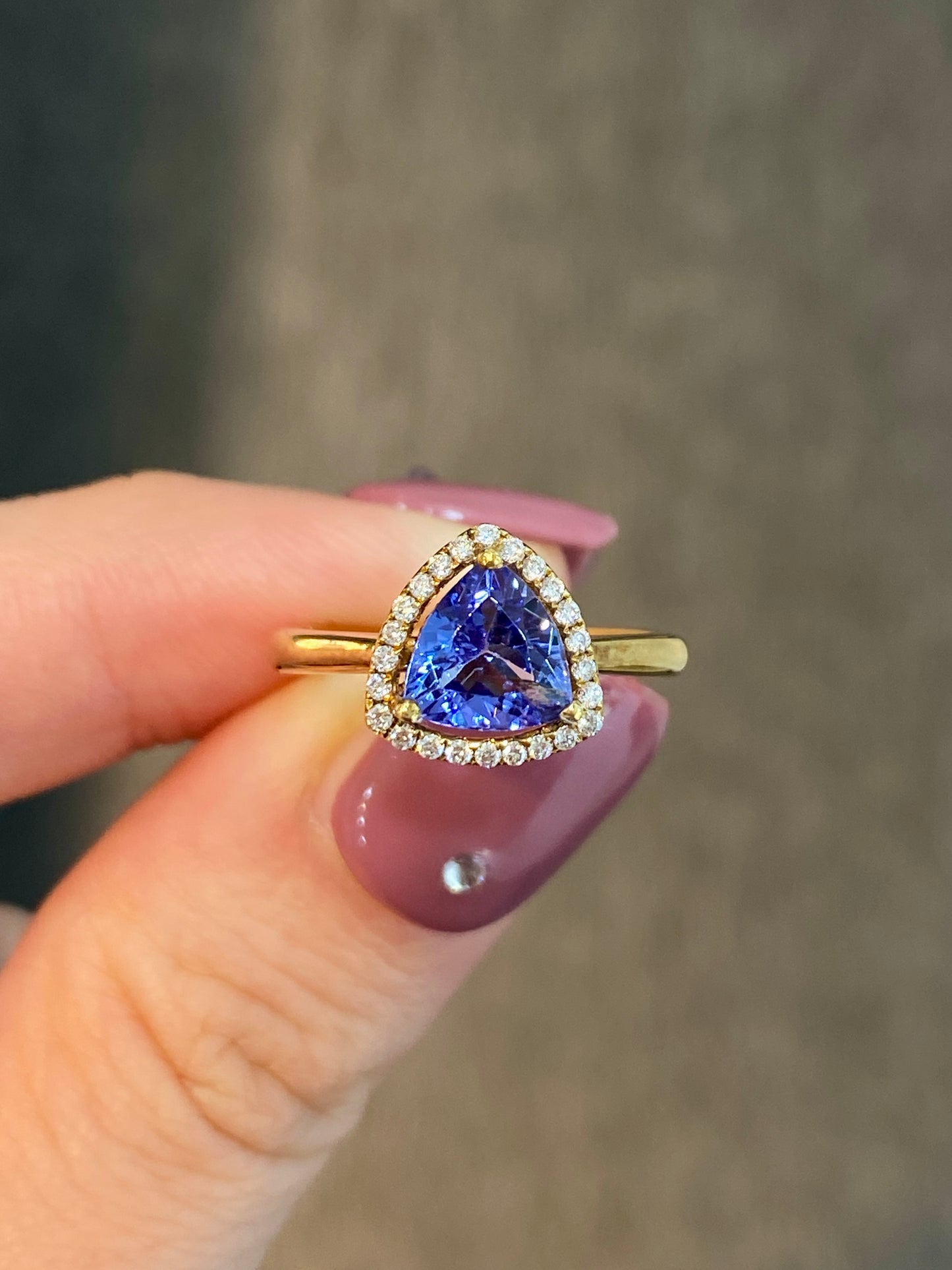 Natural Tanzanite 1.03ct Ring
