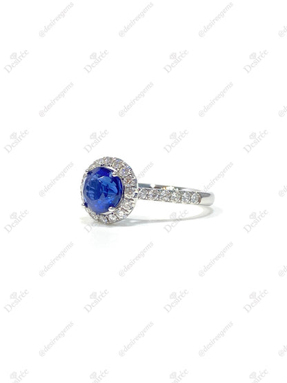 Natural Blue Sapphire 1.78ct Ring