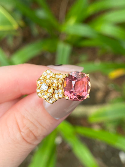 Natural Pink Tourmaline 3.56ct Ring