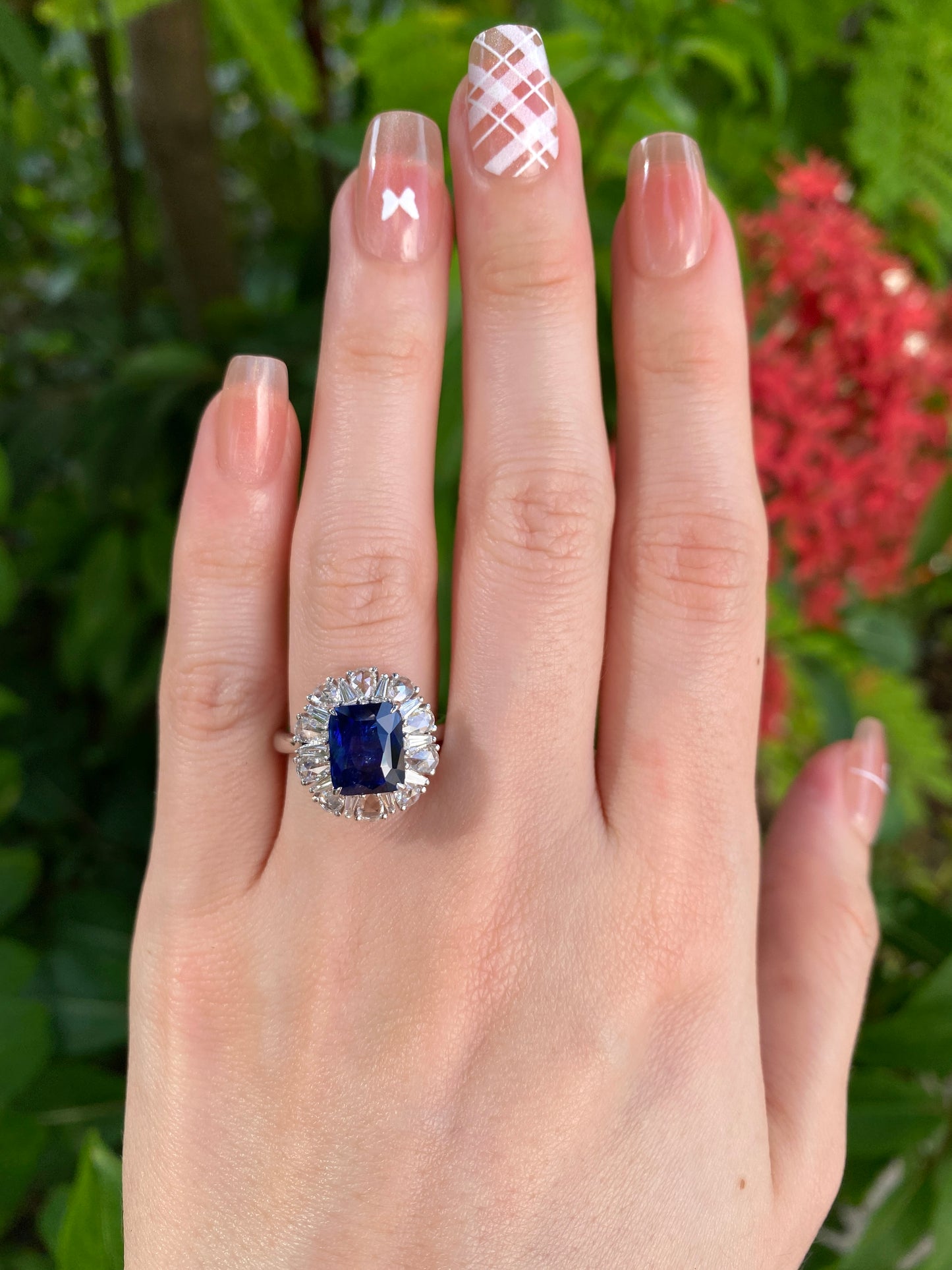 Natural Royal Blue Sapphire 3.48ct Ring