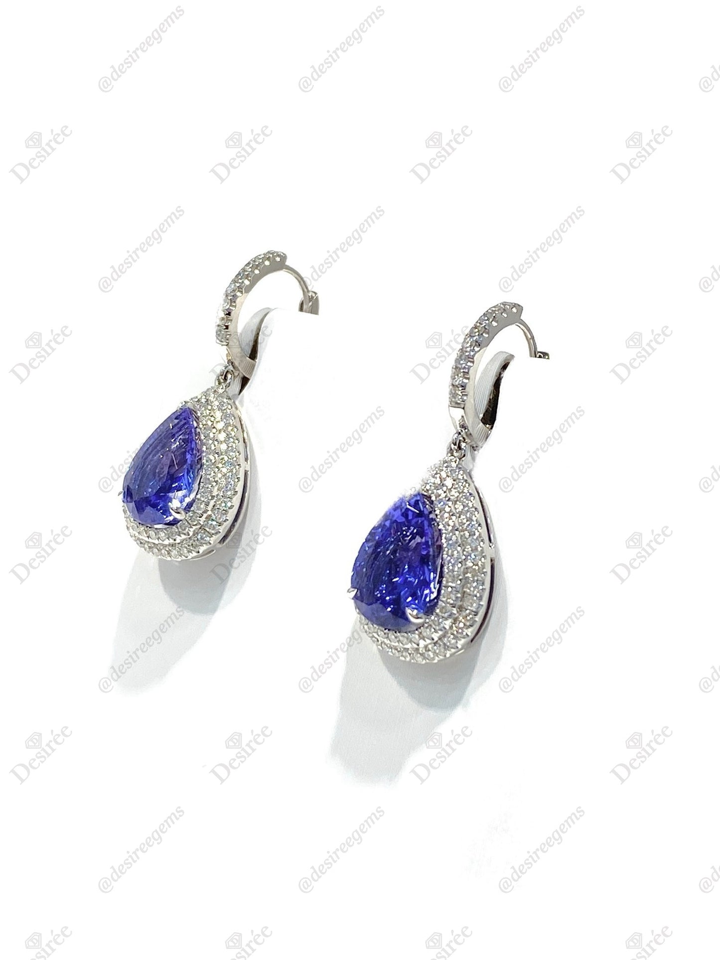 Natural Tanzanites 6.91ct Earrings