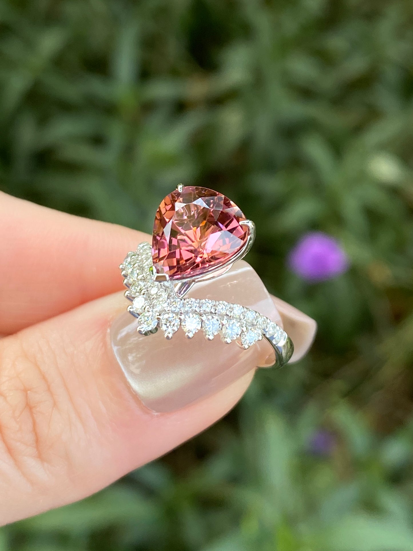 Natural Tourmaline 3.47ct Ring
