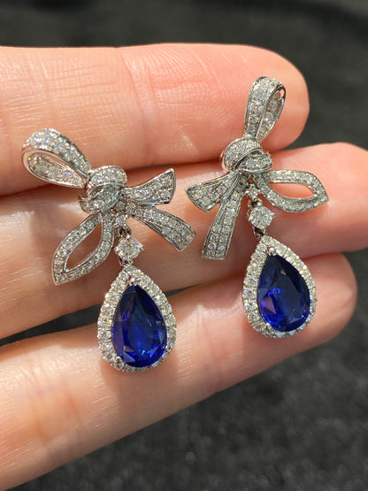Blue Sapphire 4.00ct Earrings