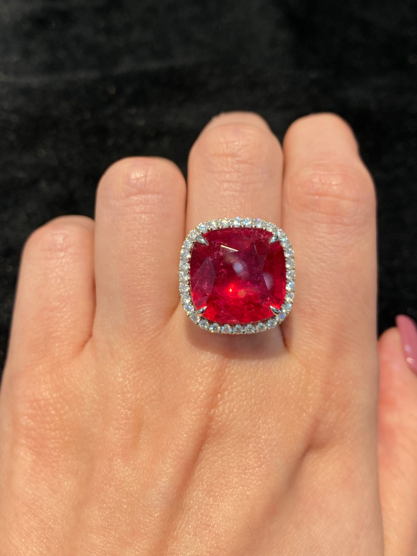 Natural Tourmaline 16.61ct Ring