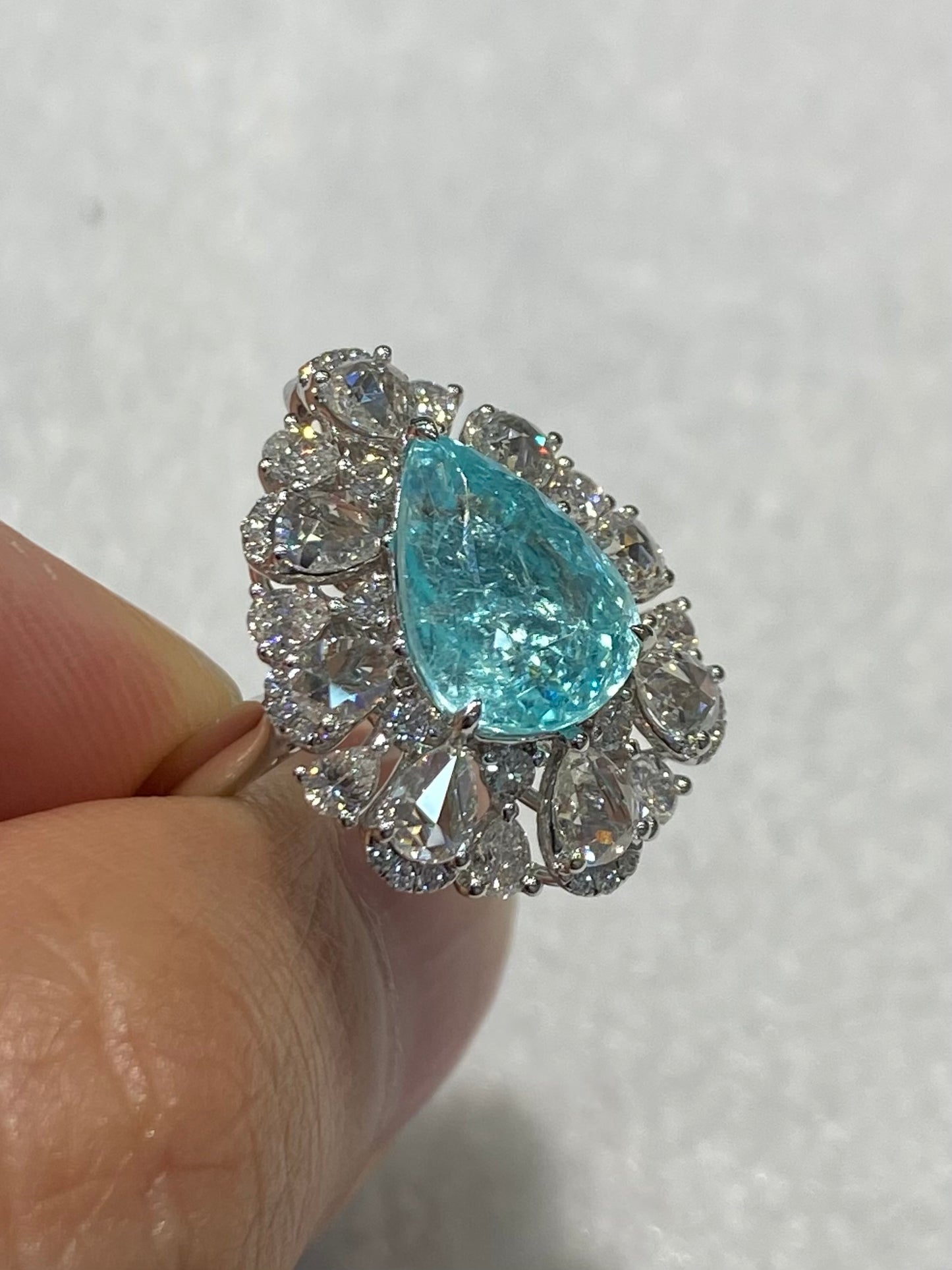 Natural Paraiba Tourmaline 3.66ct Ring / Pendant