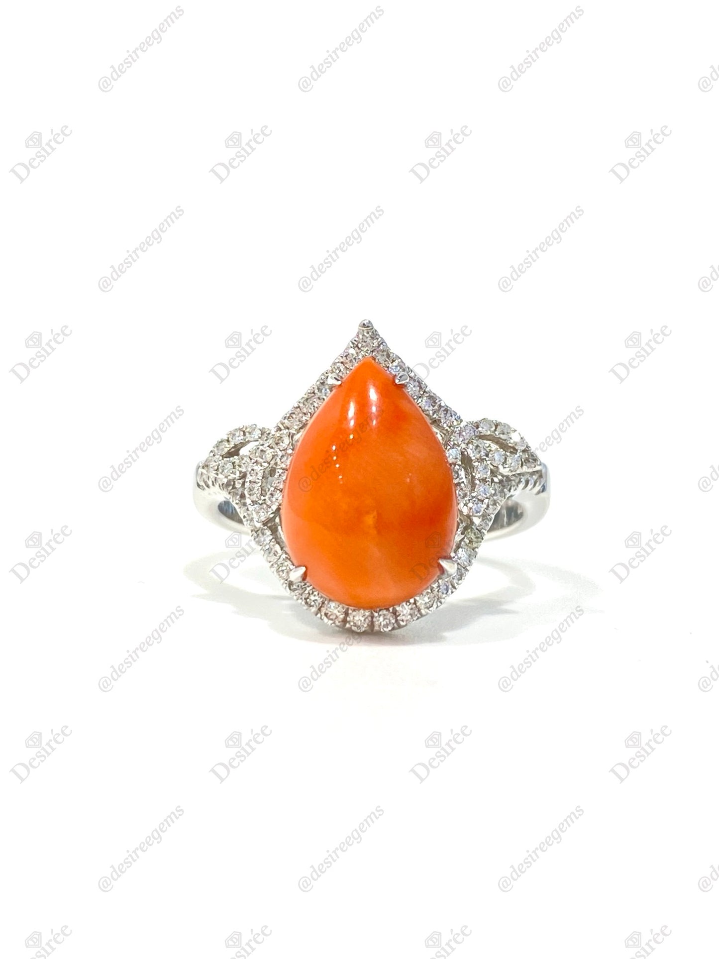 Natural Coral Ring