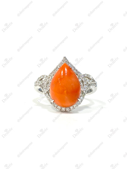 Natural Coral Ring