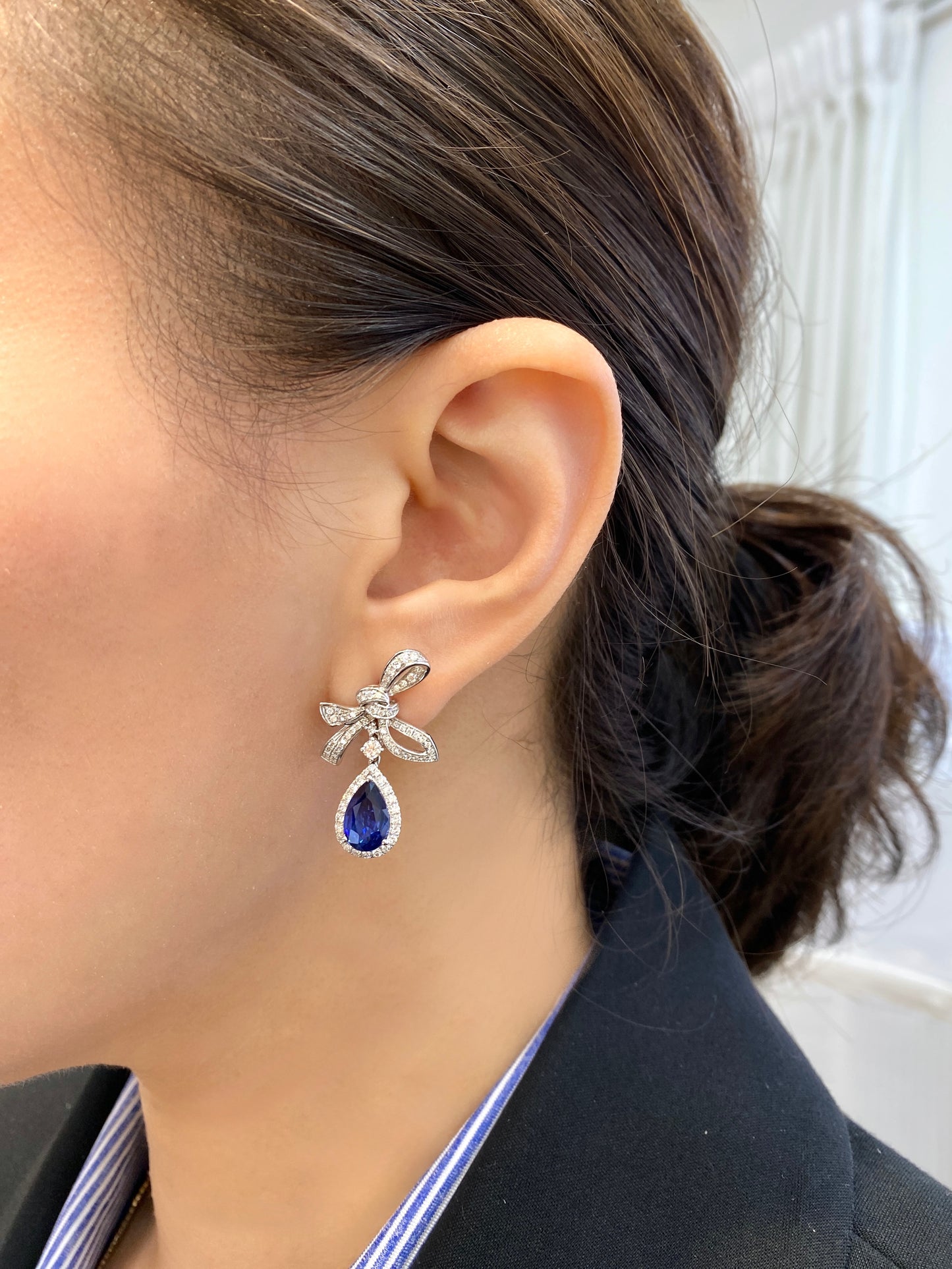 Blue Sapphire 4.00ct Earrings