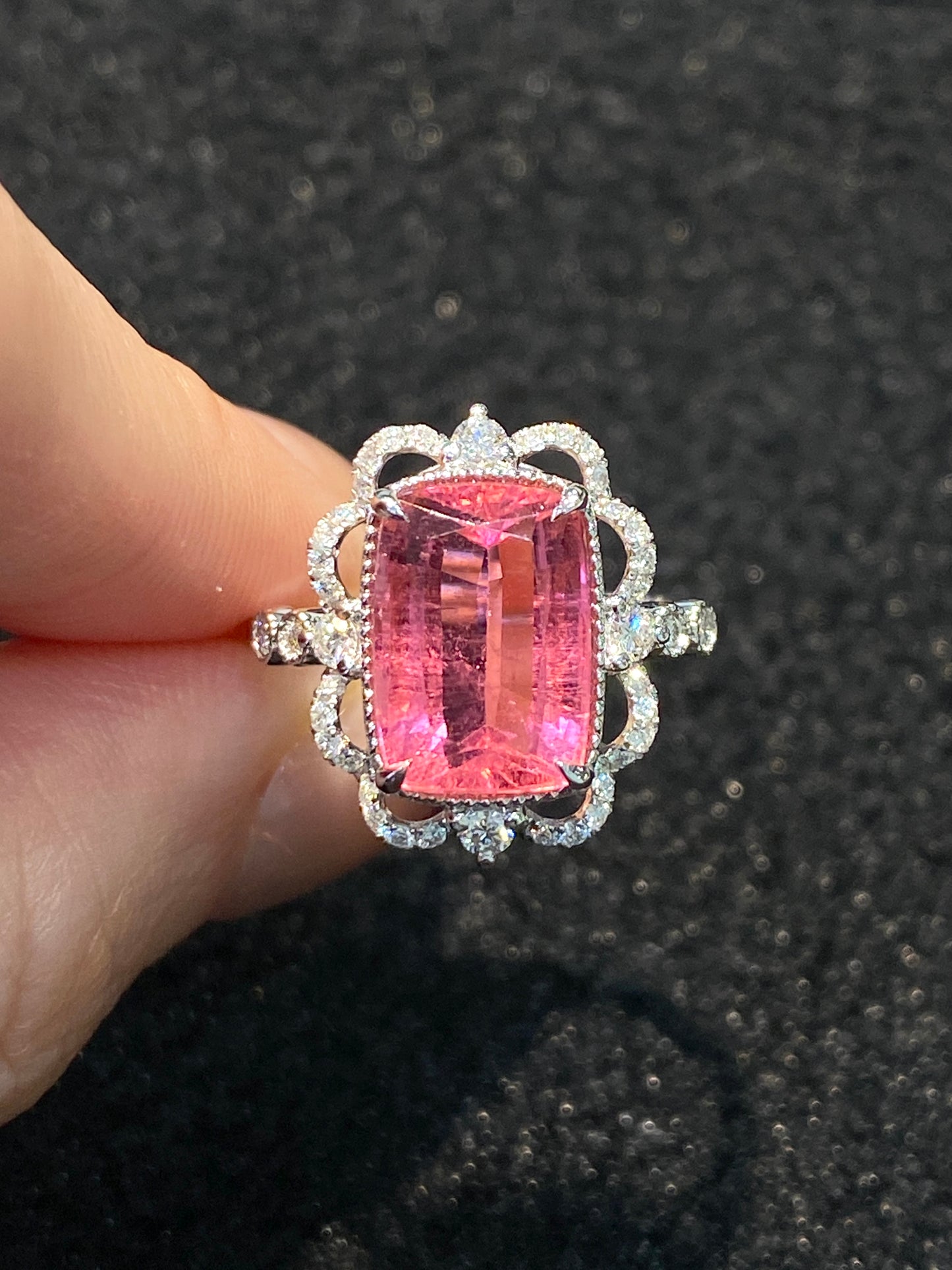 Natural Pink Tourmaline 3.77ct Ring