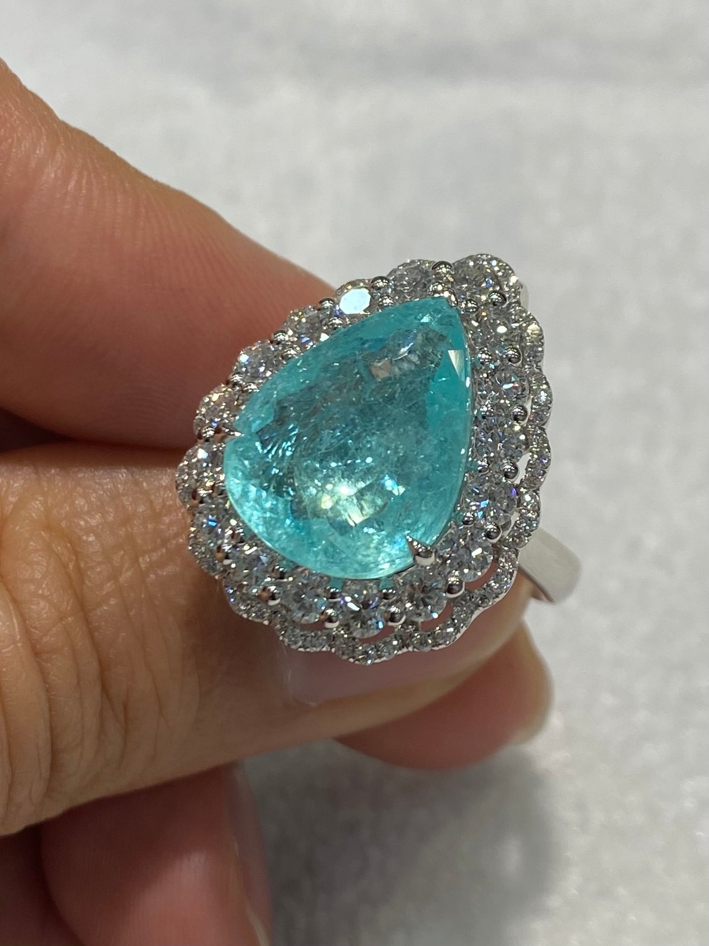 Natural Paraiba Tourmaline 9.09ct Ring / Pendant