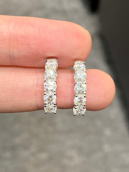 Natural Diamond Earrings 1.476ct