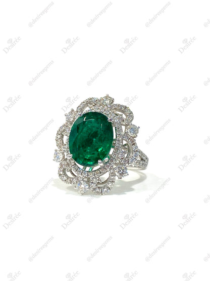 Natural Emerald 4.34ct Ring