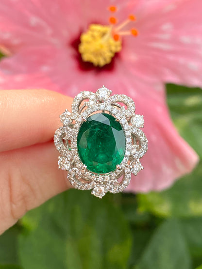 Natural Emerald 4.34ct Ring