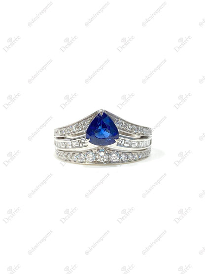 Natural Blue Sapphire Ring 1.26ct
