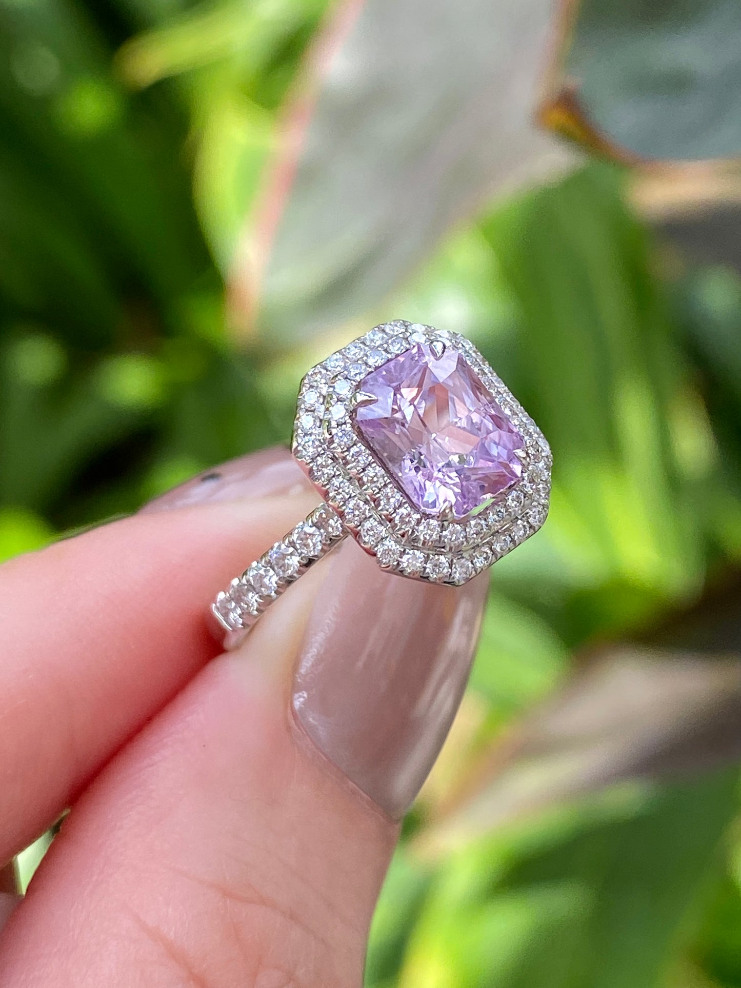 Natural Pink Sapphire 2.22ct Ring