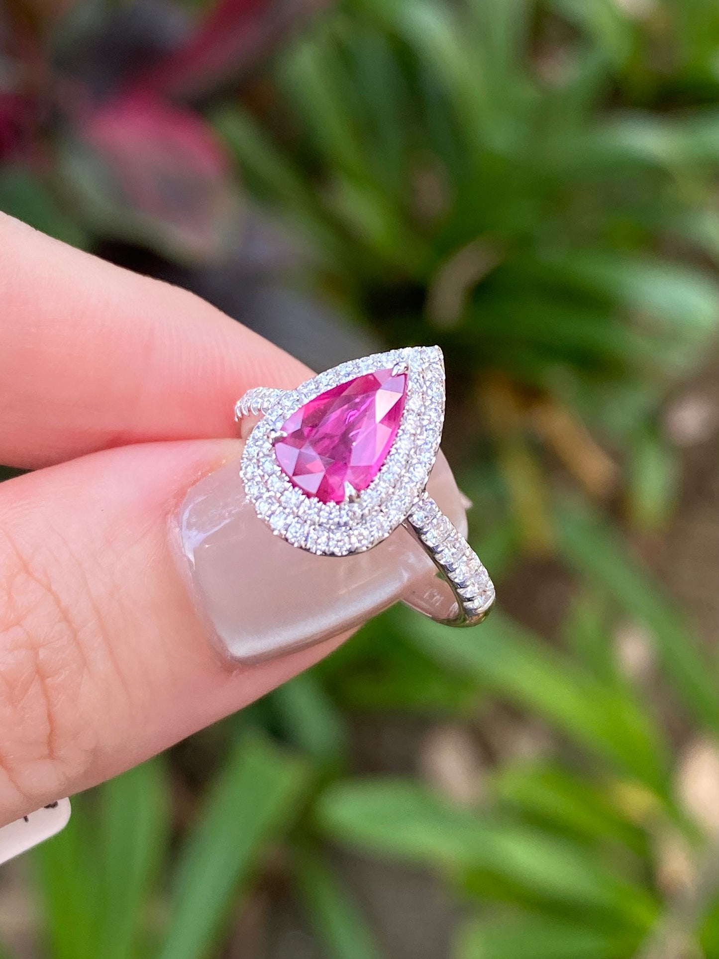 Natural Unheated Pigeon’s Blood Ruby 1.13ct Ring