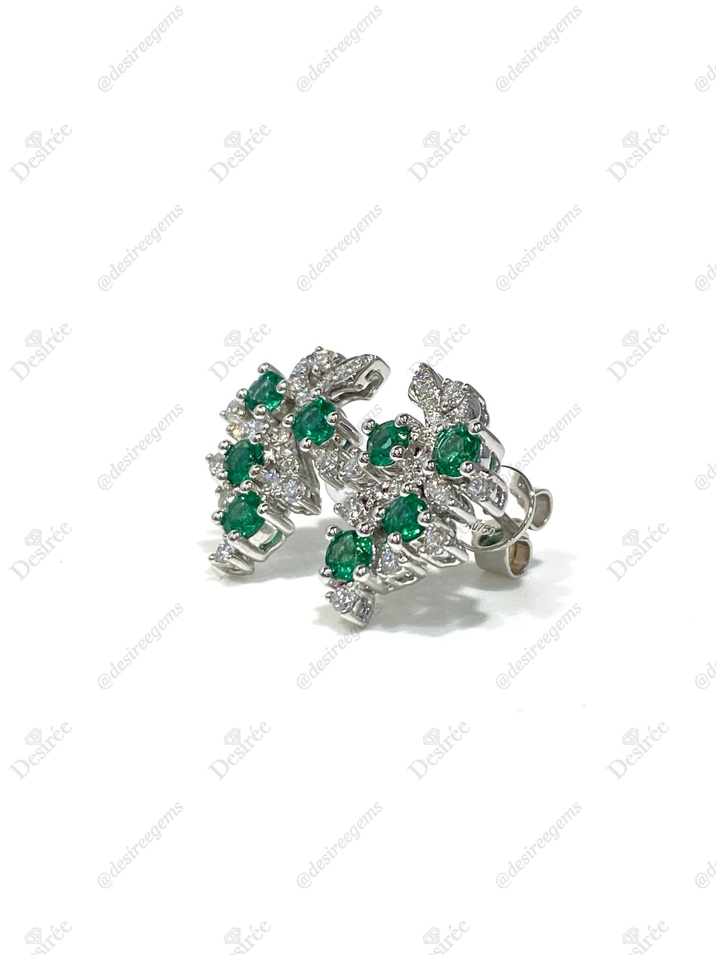 Natural Emerald 0.81ct Earrings