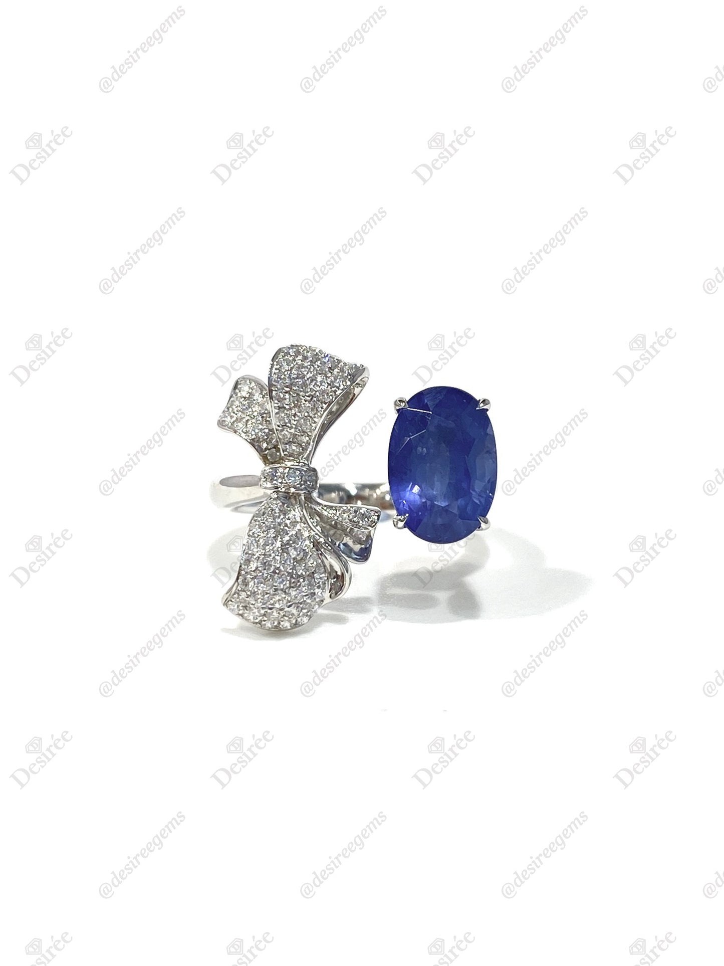 Natural Blue Sapphire 3.51ct Ring