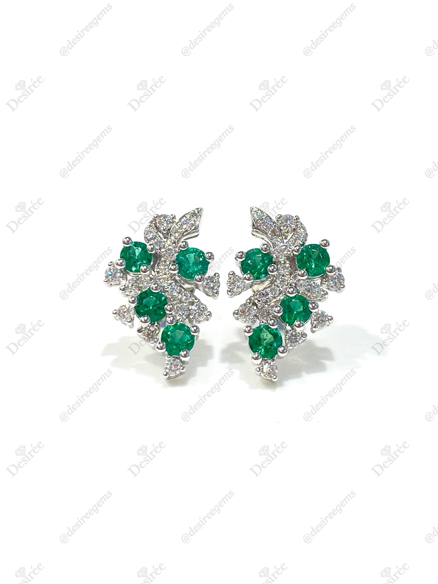 Natural Emerald 0.81ct Earrings