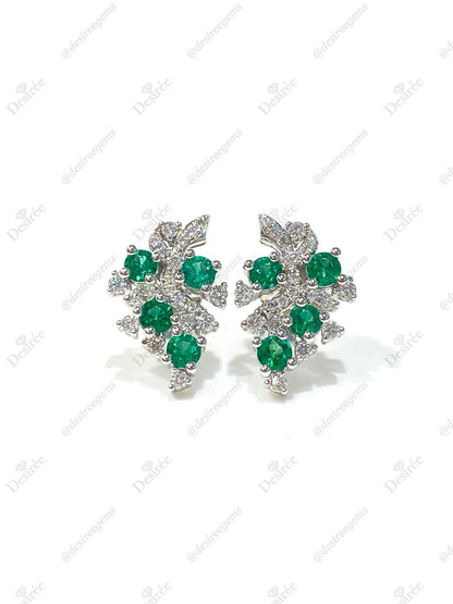 Natural Emerald 0.81ct Earrings