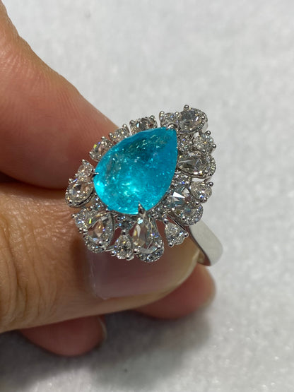 Natural Paraiba Tourmaline 4.40ct Ring / Pendant