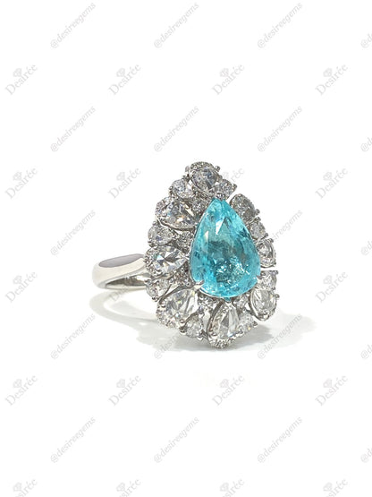 Natural Paraiba Tourmaline 3.66ct Ring / Pendant
