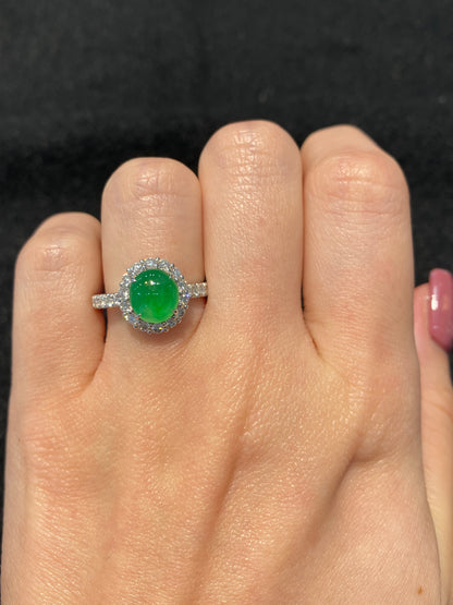 Natural Type A Jadeite Ring