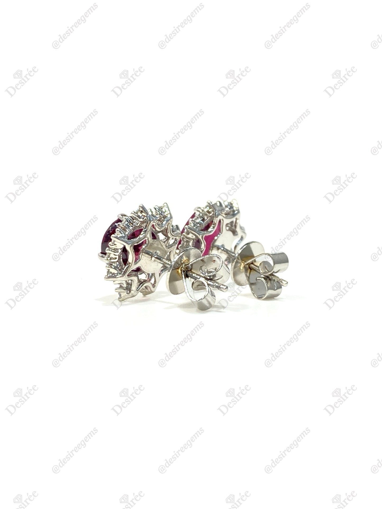 Natural Red Garnet 4.35ct Earrings