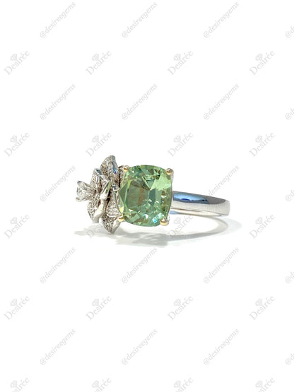 Natural Green Tourmaline 2.35ct Ring