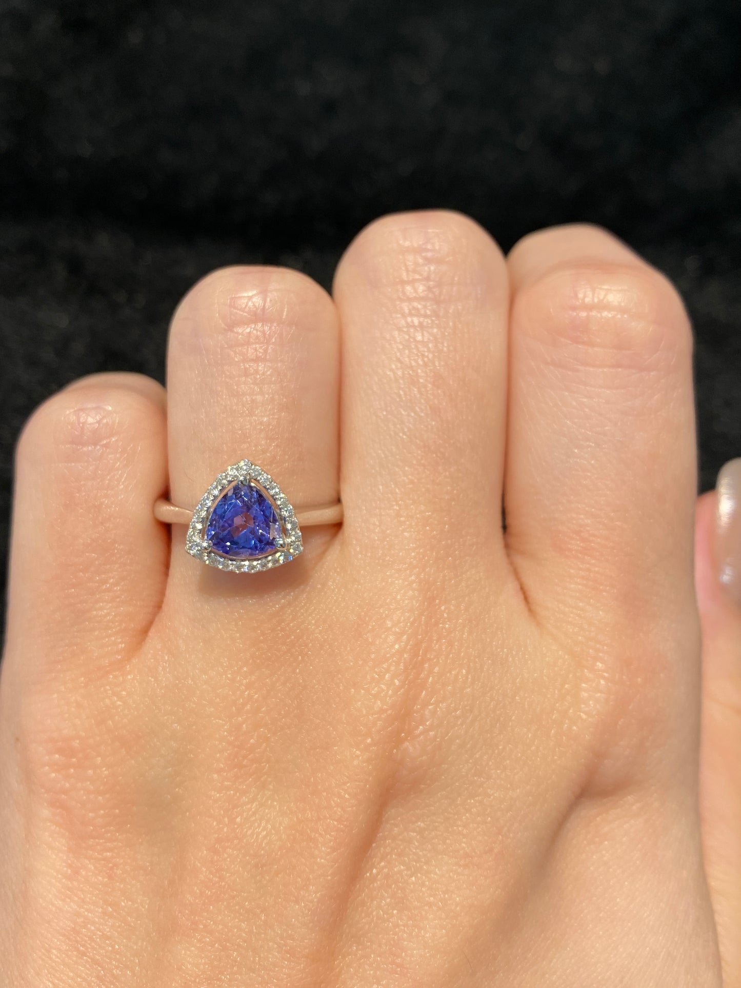 Natural Tanzanite 1.18ct Ring