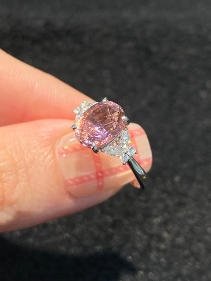 Natural Pink Tourmaline 2.18ct Ring