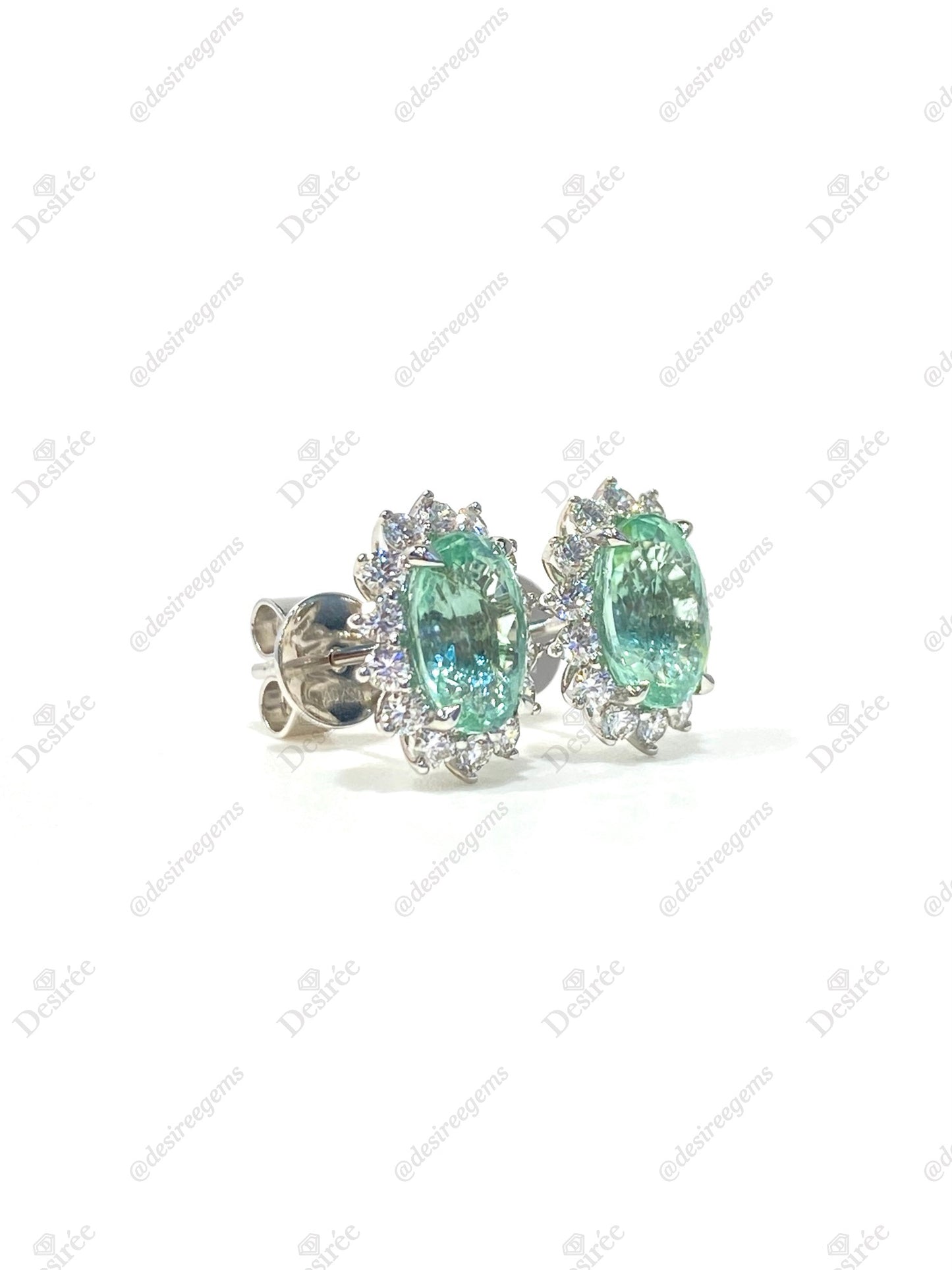Natural Paraiba Tourmaline 3.04ct Earrings